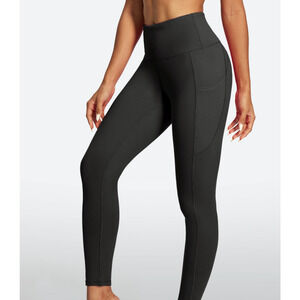 NEW IUGA womens FlexTight High Waist Tummy Control Leggings w/Pockets size M